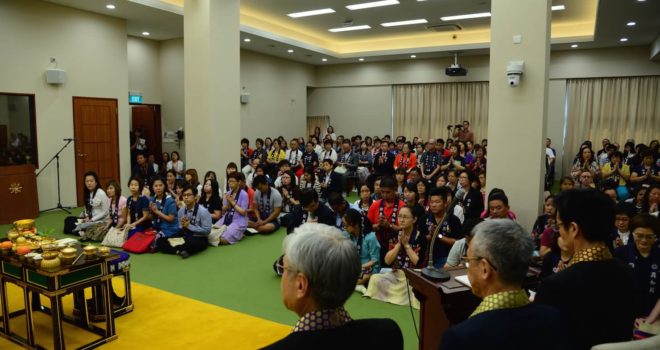 New Nirvana Buddha image enshrined at the Eunos temple