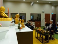 New Nirvana Buddha image enshrined at the Eunos temple