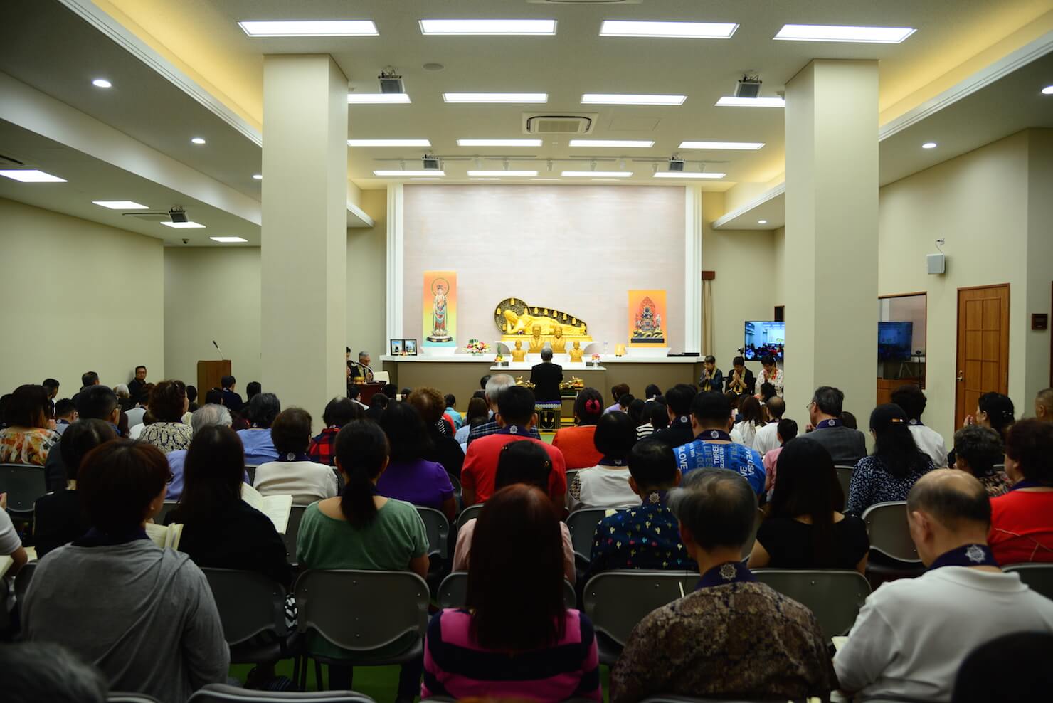 New Nirvana Buddha image enshrined at the Eunos temple