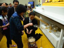 New Nirvana Buddha image enshrined at the Eunos temple