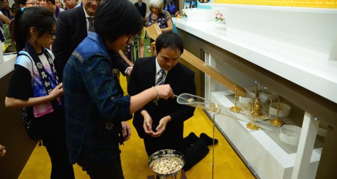 New Nirvana Buddha image enshrined at the Eunos temple